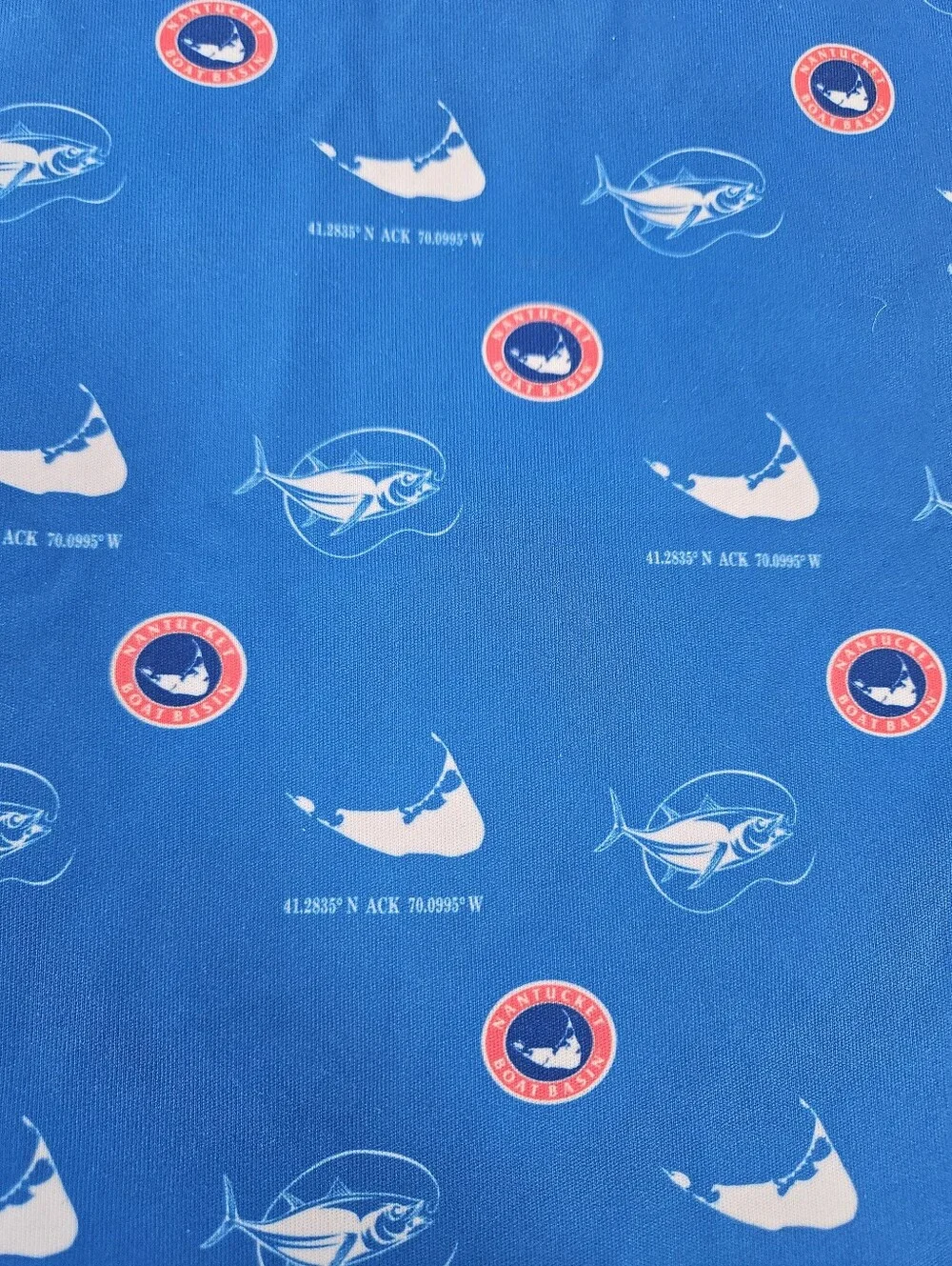 Nantucket Boat Basin Blue Neck Gaiter - Sun Protective Swim Accessory